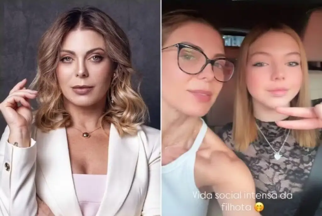 Sheila Mello com a filha, Brenda