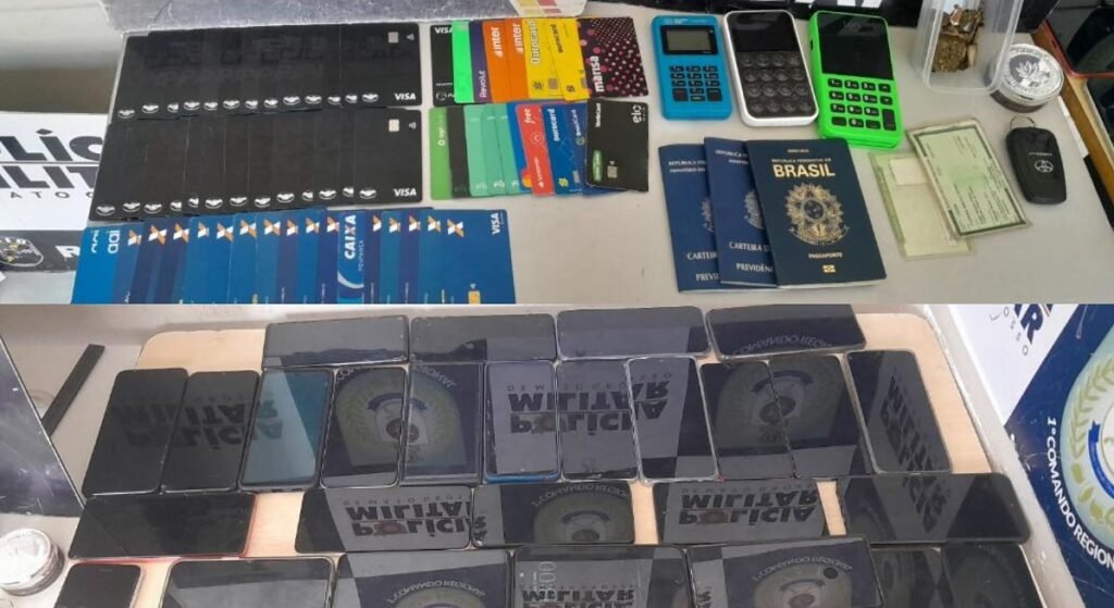 cinco golpistas presos em Cuiab&aacute; com 62 cart&otilde;es