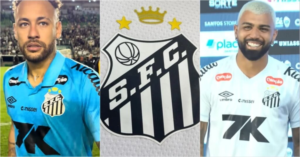 Neymar, capitão do Santos – Foto Globo