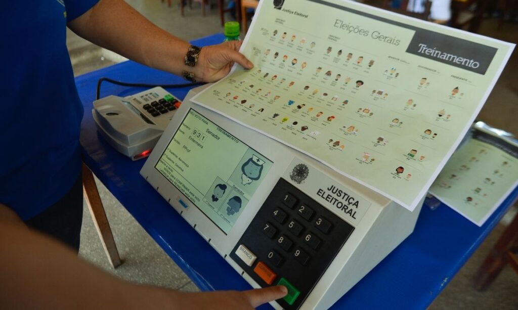 meio do sistema de autoatendimento , para quem já tem biometria cadastrada. Notí